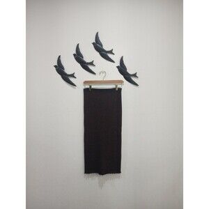 NEW! Alexander Wang. T Lurex Rib Ankle Length Skirt With Slit - M ~ $365